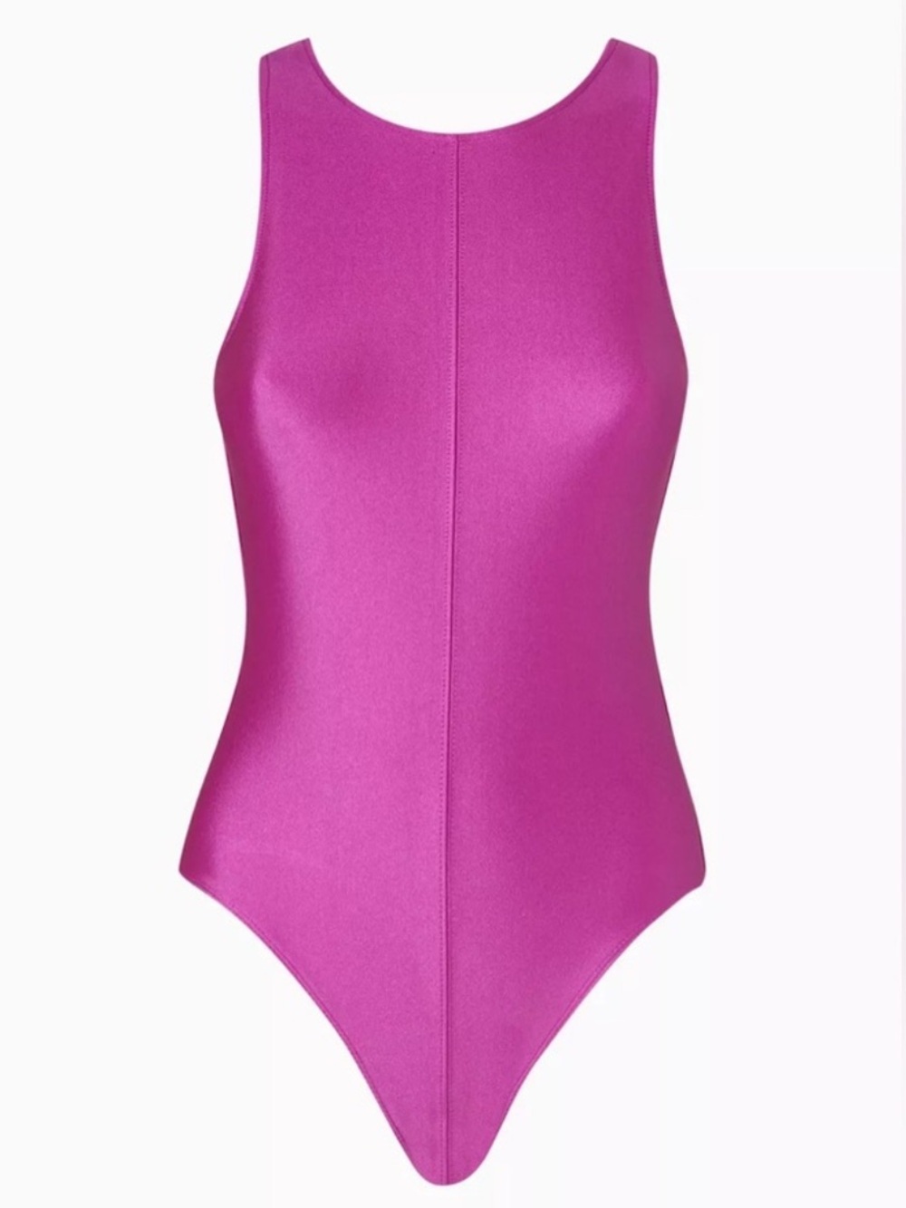 Good American Women's Magenta Sleeveless Tank Bodysuit
